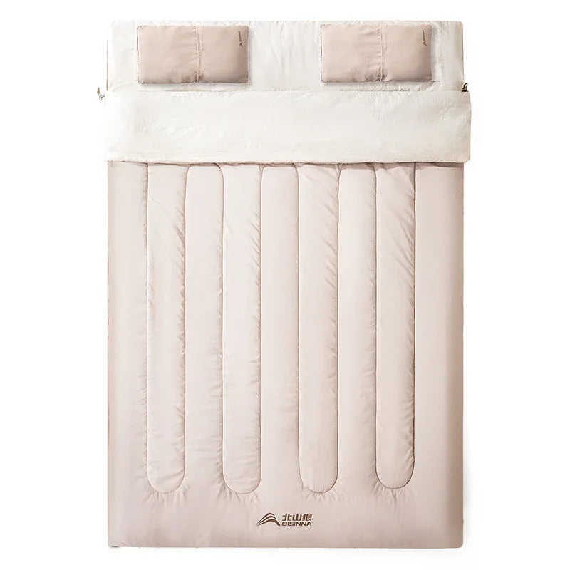Sac de couchage double de camping chaud froid