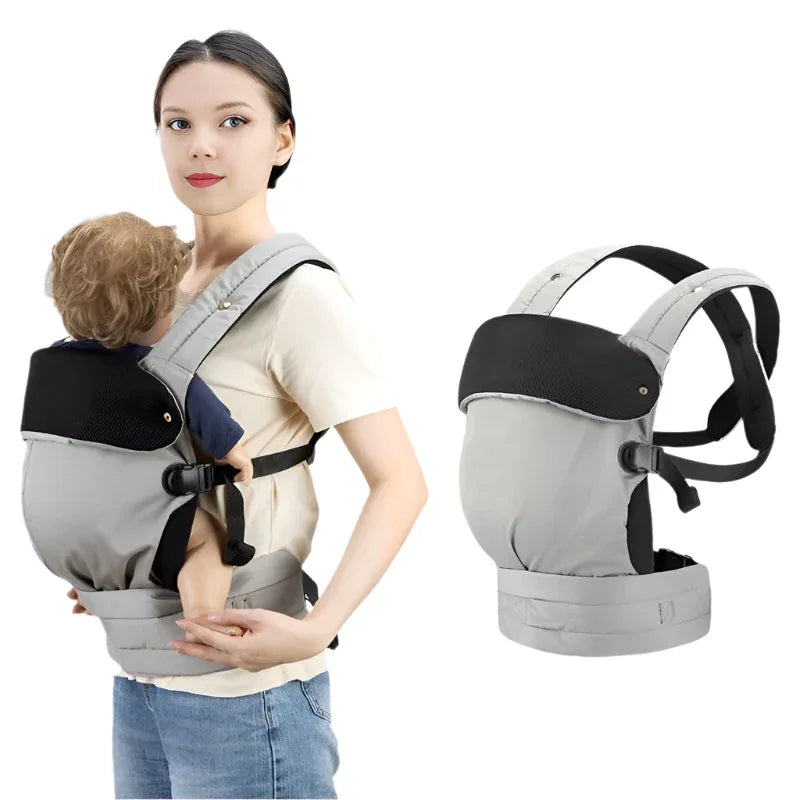 Porte-bébé ventral et dorsal en coton réglable