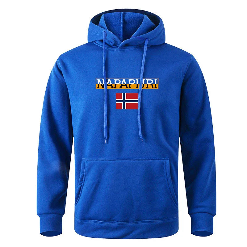 Herren Pullover Bedruckter Strickpullover Lässiger Kapuzenpullover