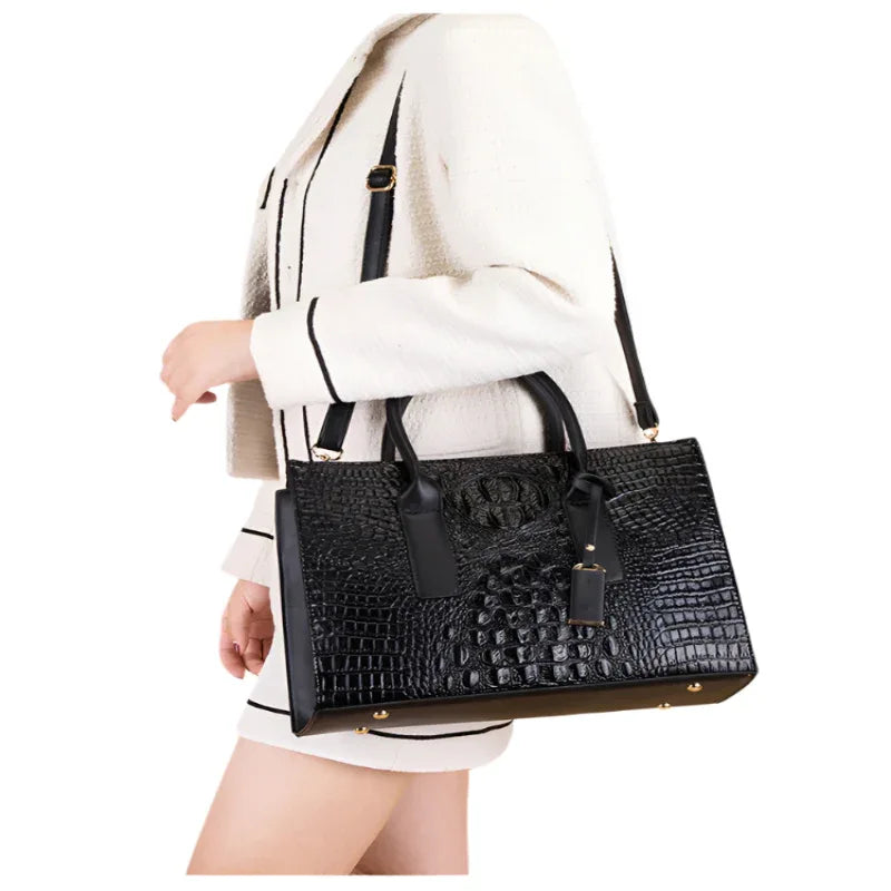 Sac à main pour femme en cuir PU Sac à bandoulière Ensemble de trois pièces