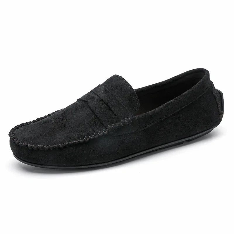 Herrenschuhe Leder Slip-On Atmungsaktive Loafer