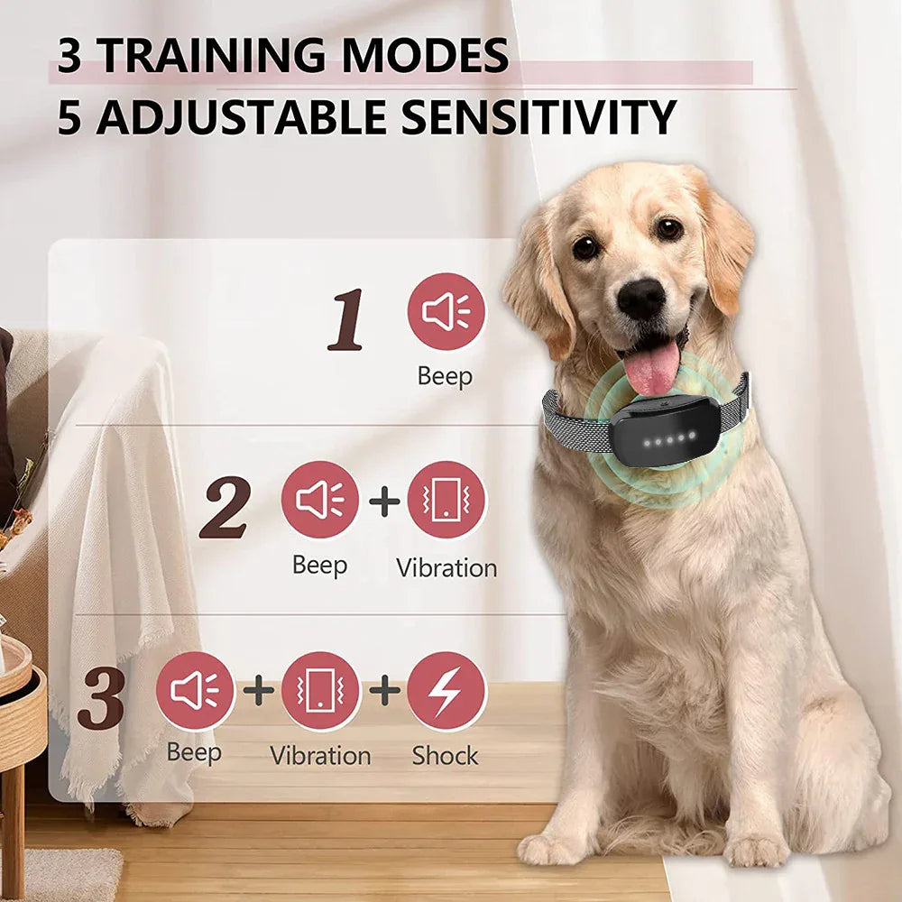 Sicheres intelligentes Antibell-Hundetraining Elektrohalsband für Haustiere