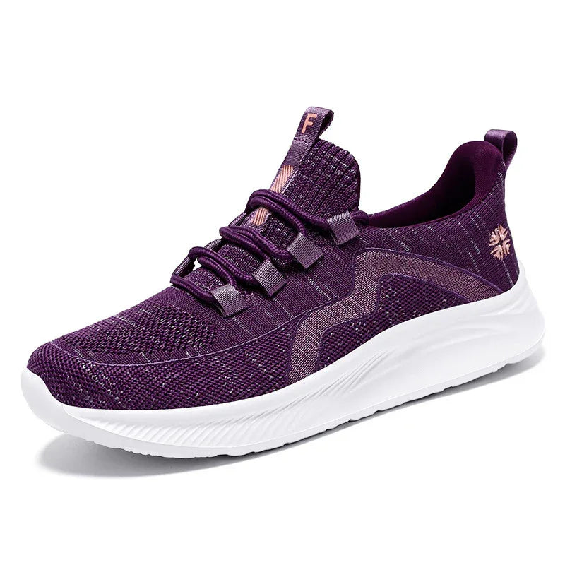 Chaussures pour femmes – Baskets de sport décontractées et confortables et respirantes