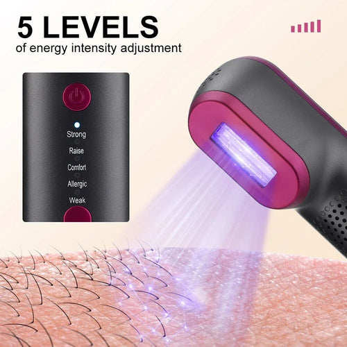 Épilateur IPL 1000000 flashs pour la maison Dispositif d'épilation laser indolore à lumière pulsée à 5 vitesses