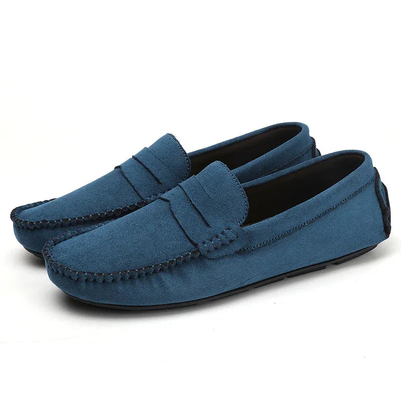 Herrenschuhe Leder Slip-On Atmungsaktive Loafer