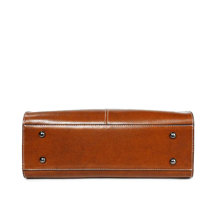 Damen-Handtasche aus gewachstem Öl-Leder