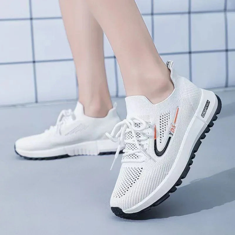 Atmungsaktive Damen-Freizeit-Sneaker aus Mesh