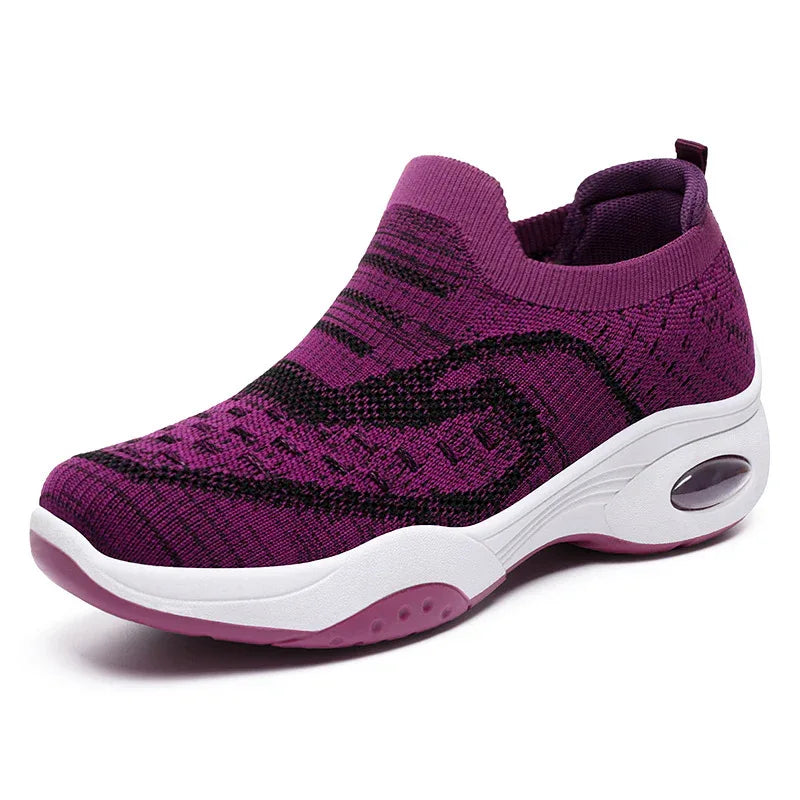 Chaussures à fond souple respirantes pour femmes Baskets polyvalentes décontractées