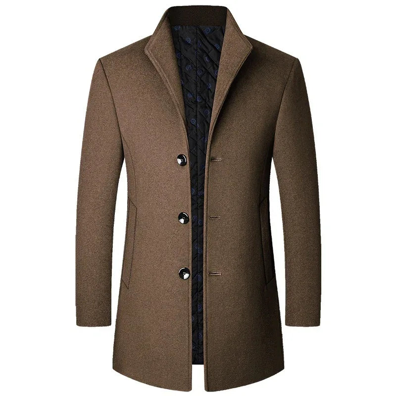 Manteau en laine décontracté d'automne et d'hiver pour hommes