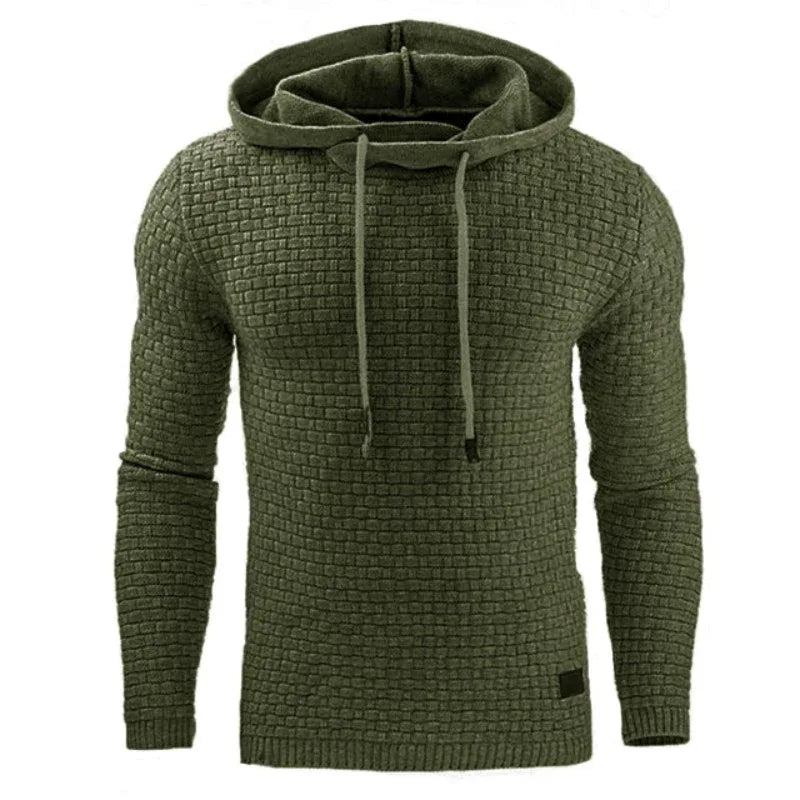 Herren gestrickter warmer Kapuzenpullover