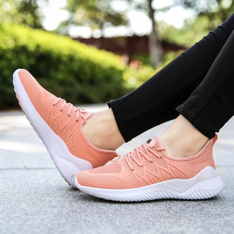 Chaussures de sport décontractées en tissu pour femme