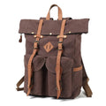 Oilwachs-Canvas Wasserdichter Retro-Reiserucksack