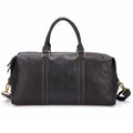 Sac de voyage du week-end grande capacité en cuir véritable avec bandoulière amovible