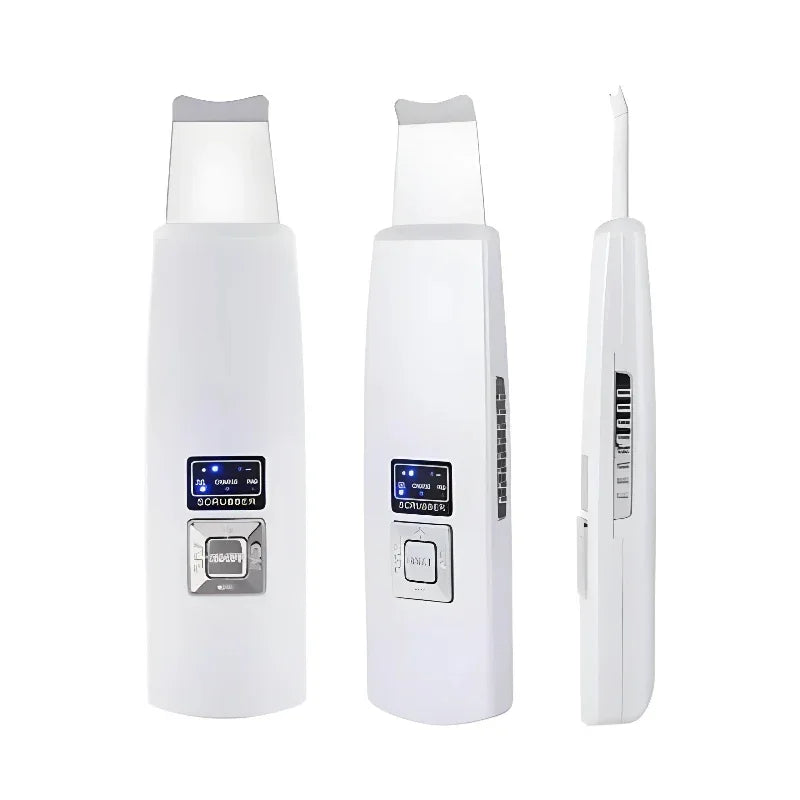 Nettoyant et exfoliant ultrasonique pour le visage, extracteur de points noirs et d'acné, masseur facial vibrant, appareil de beauté peeling par ultrasons