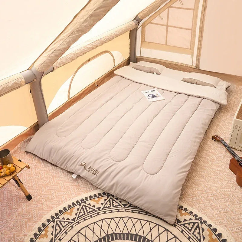 Sac de couchage double de camping chaud froid