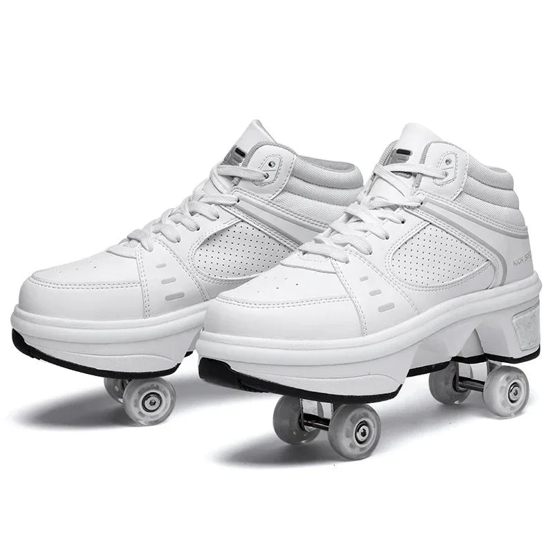 Damen Rollschuhe mit doppelter Rollenreihe