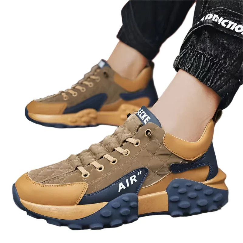 Chaussures de course décontractées pour hommes, polyvalentes, à semelle épaisse et résistantes à l'usure