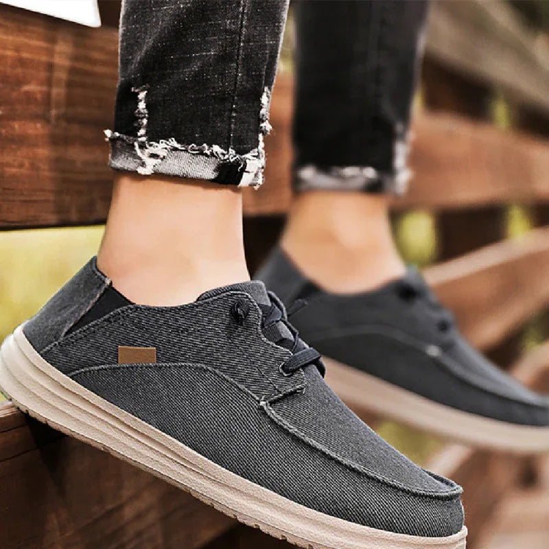 Herrenschuhe Freizeit-Segeltuch-Slipper