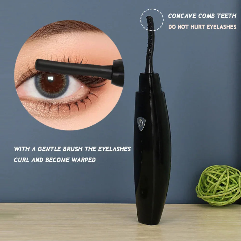 Elektrische, schnell aufheizende, USB-wiederaufladbare Wimpernzange, langanhaltendes Make-up-Tool