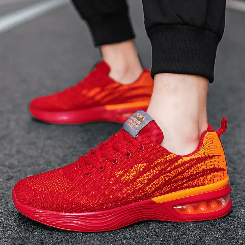 Baskets pour hommes avec effet amortissant, chaussures de course décontractées et tendance
