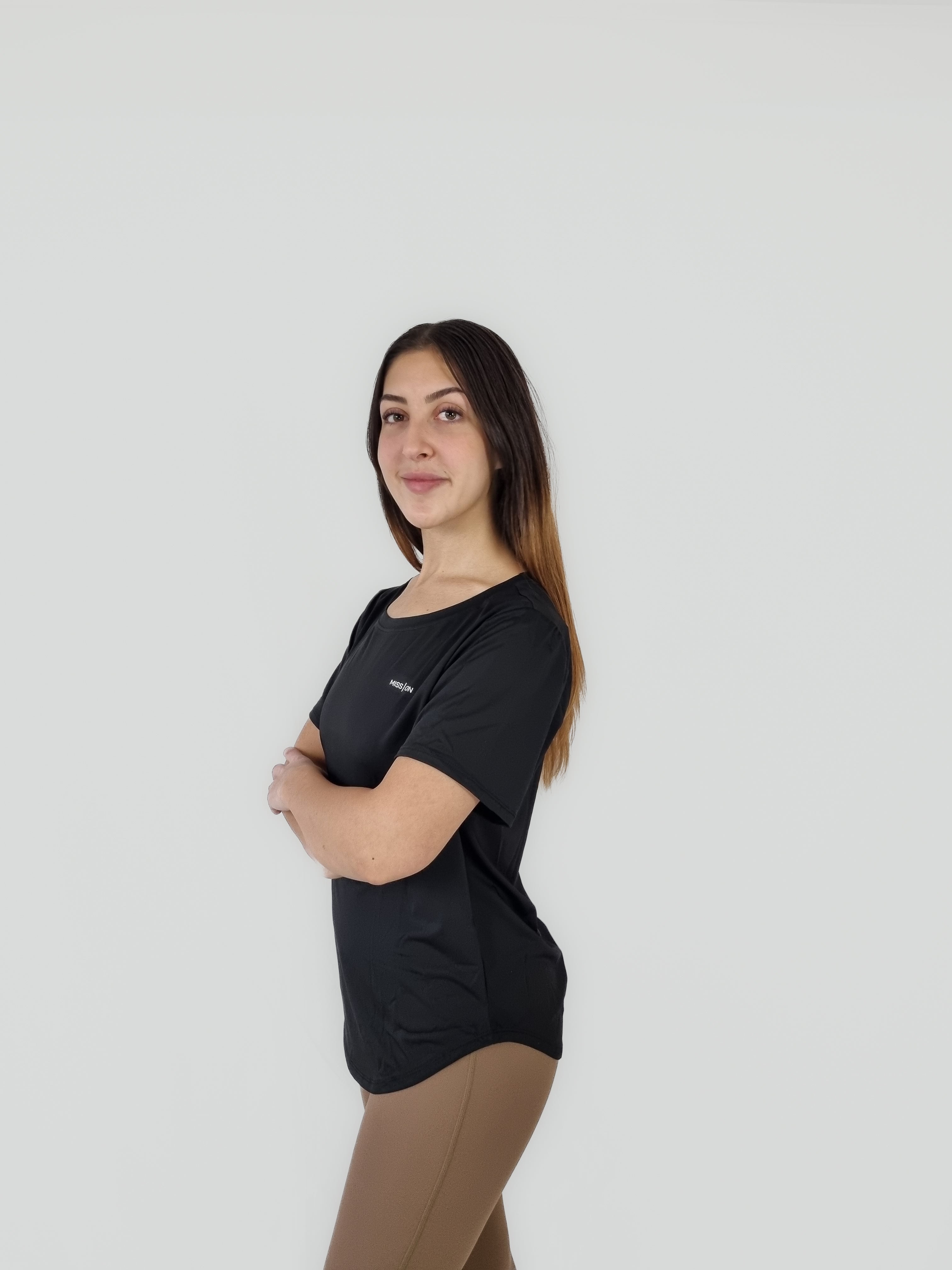 T-shirt MISS À BORD ARRONDI