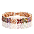 Buntes Zirkonarmband für Damen