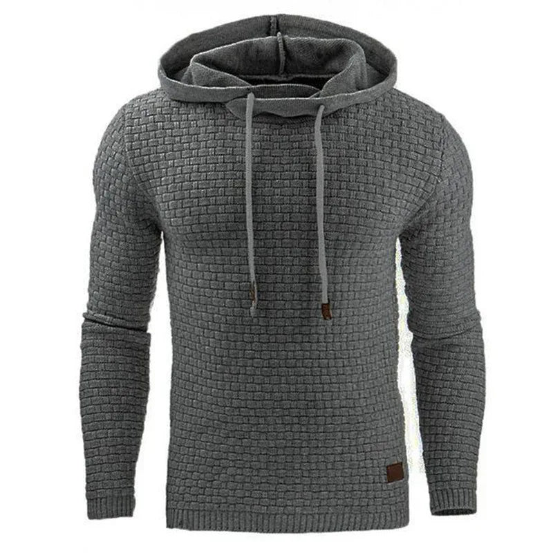 Herren gestrickter warmer Kapuzenpullover