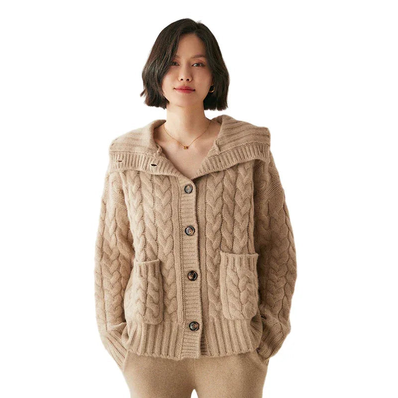 Französischer Rollkragenpullover aus Kaschmir für Damen