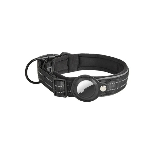 AirTag Lederetui Nylon Hund Katze Haustier Anti-Verlust Ortungsgerät Halsband