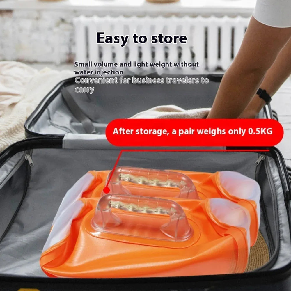 Haltères de Fitness Portables Pliables Remplis d'Eau de 7 kg