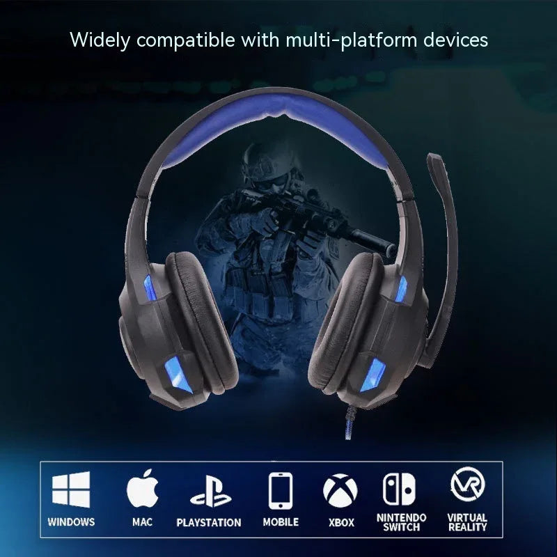 Beleuchtetes, Kopfmontiertes PS5-Gaming-Headset