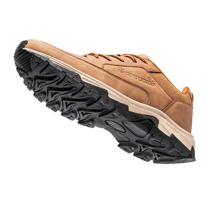 Chaussures de planche décontractées imperméables en cuir pour hommes