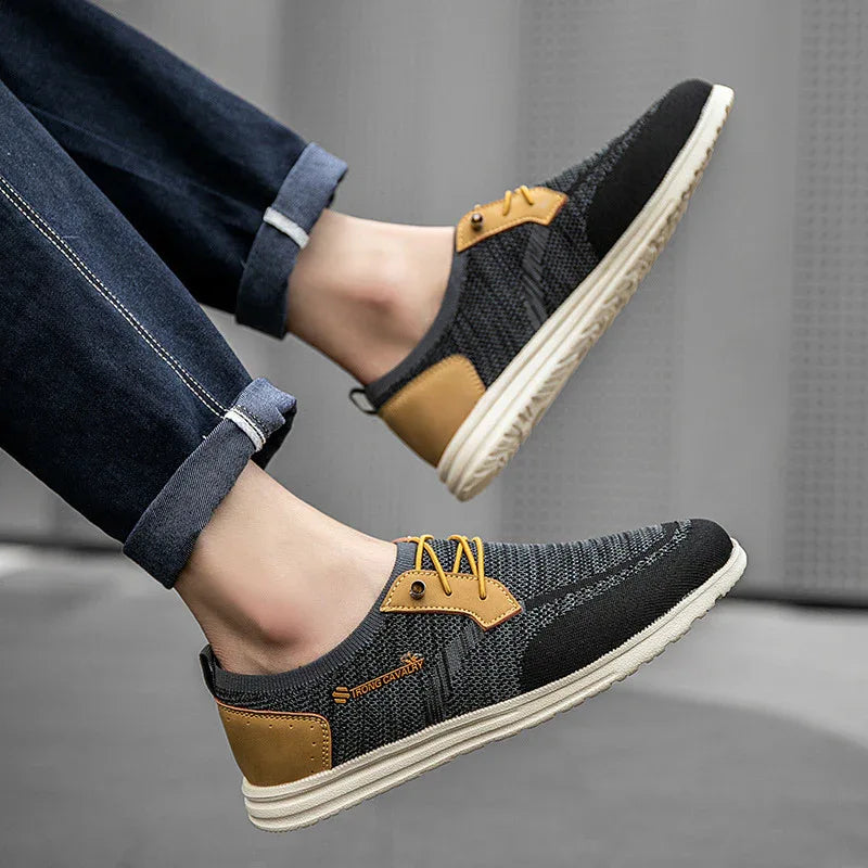 Lässige Slip-On Mesh-Schuhe Leichte Atmungsaktive Slipper Herren Walking Laufschuhe Sportschuhe
