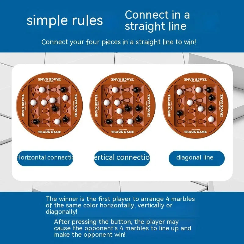 Jeu de Société Piste Logique Échecs Double Combat