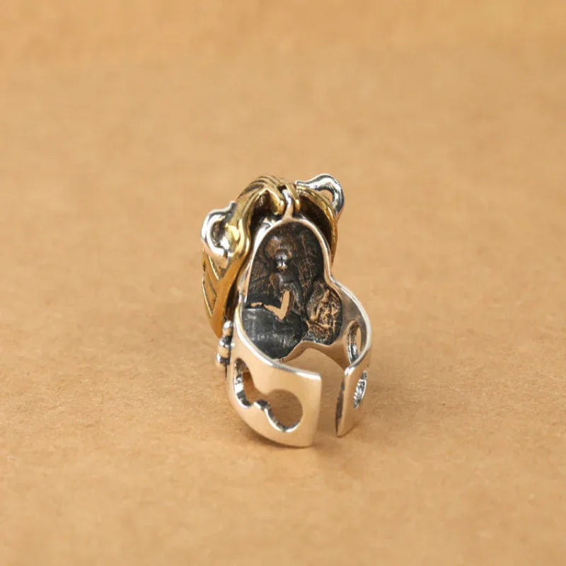 Herrenmode Persönlichkeit Gladiator Helm Ring