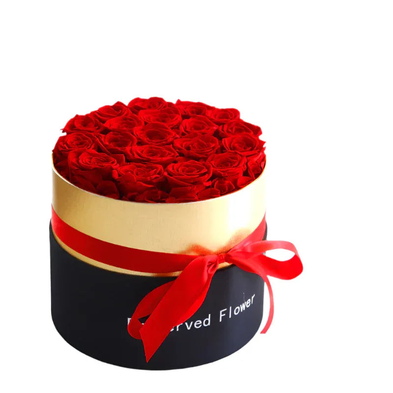 Ewige Rosen in Box Konservierte Kunstblumen Romantisches Geschenk