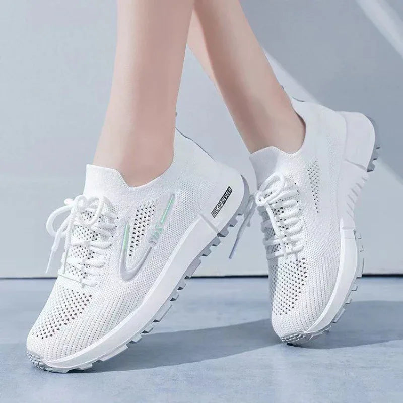 Atmungsaktive Damen-Freizeit-Sneaker aus Mesh