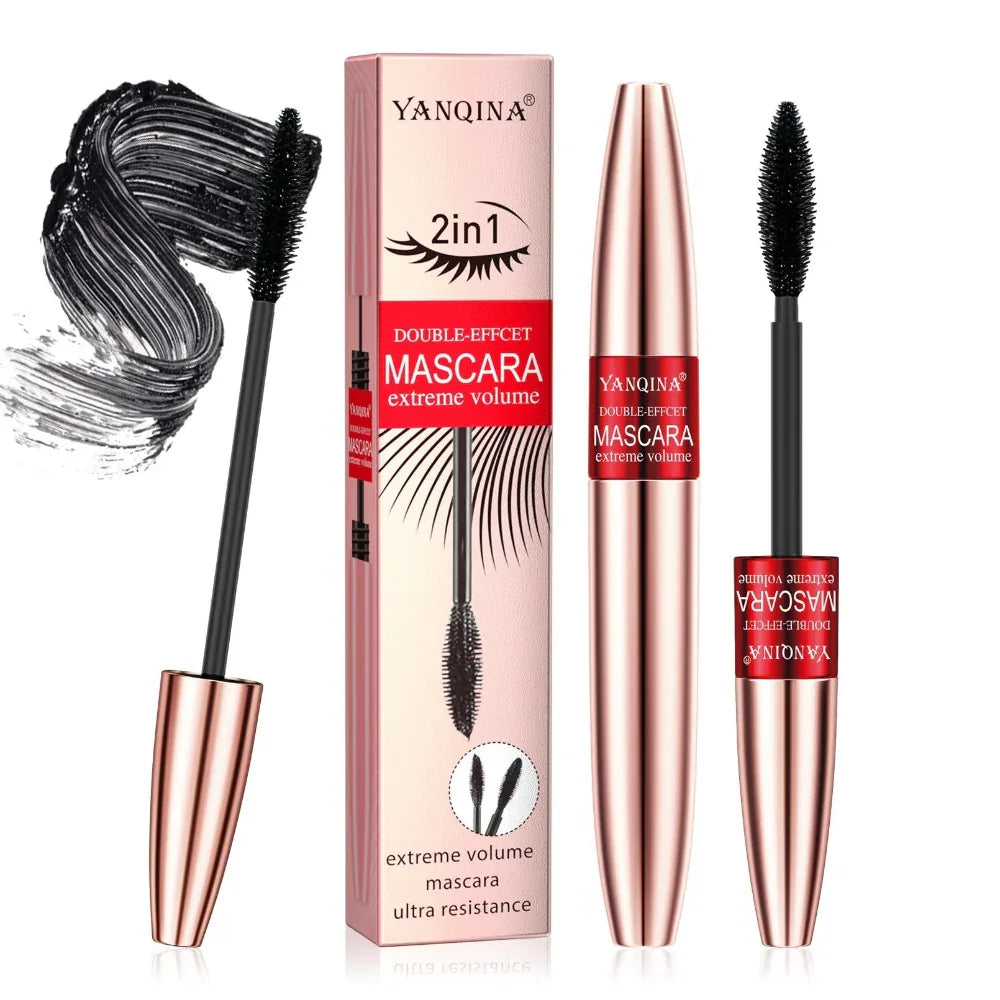 Maquillage Visage Mascara Double-Tête Non Baveux