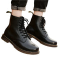 Herren High-Top Schuhe Britischer Stil Arbeitsstiefel Leder Martin Boots