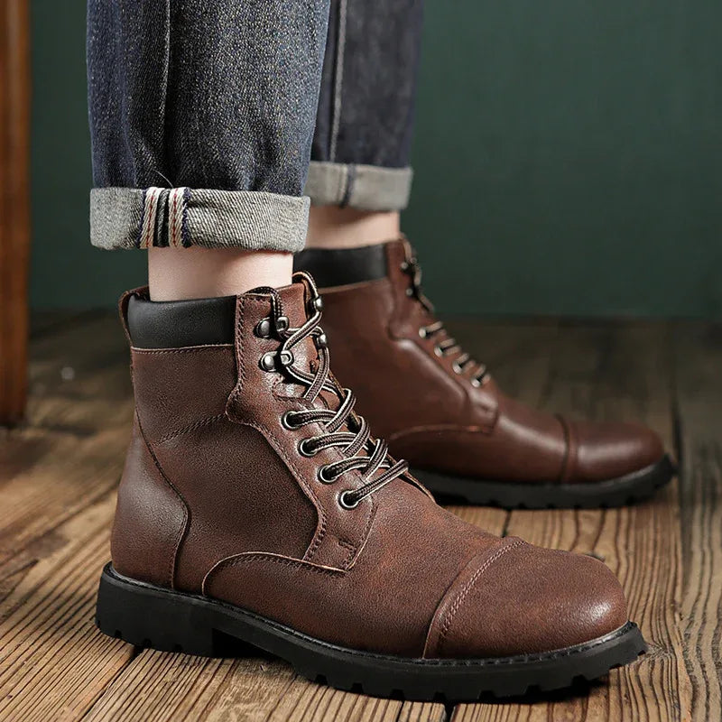 Herrenstiefel Britischer Stil Herbst Winter