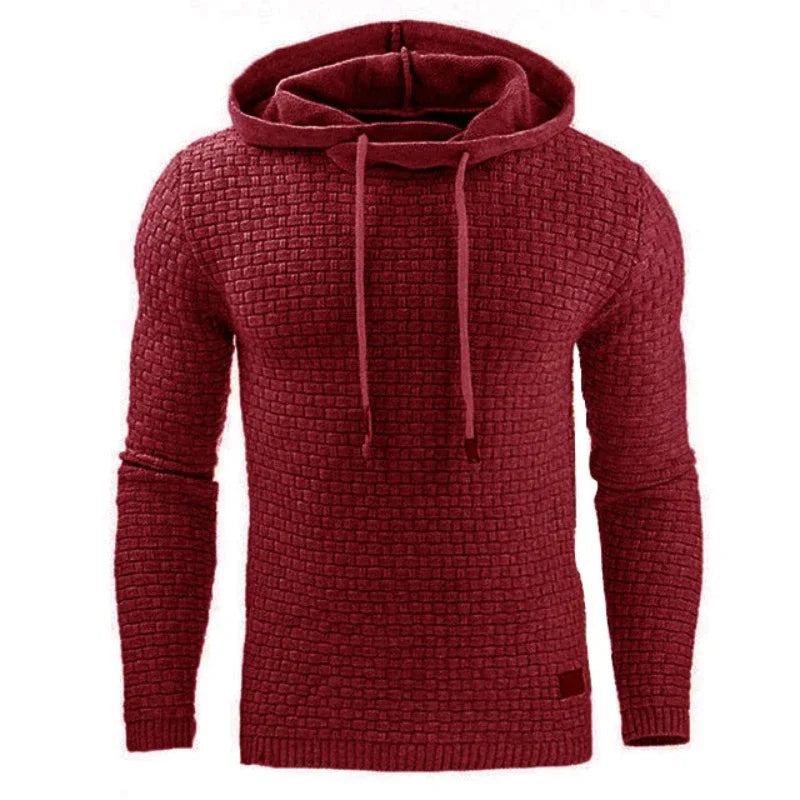 Herren gestrickter warmer Kapuzenpullover