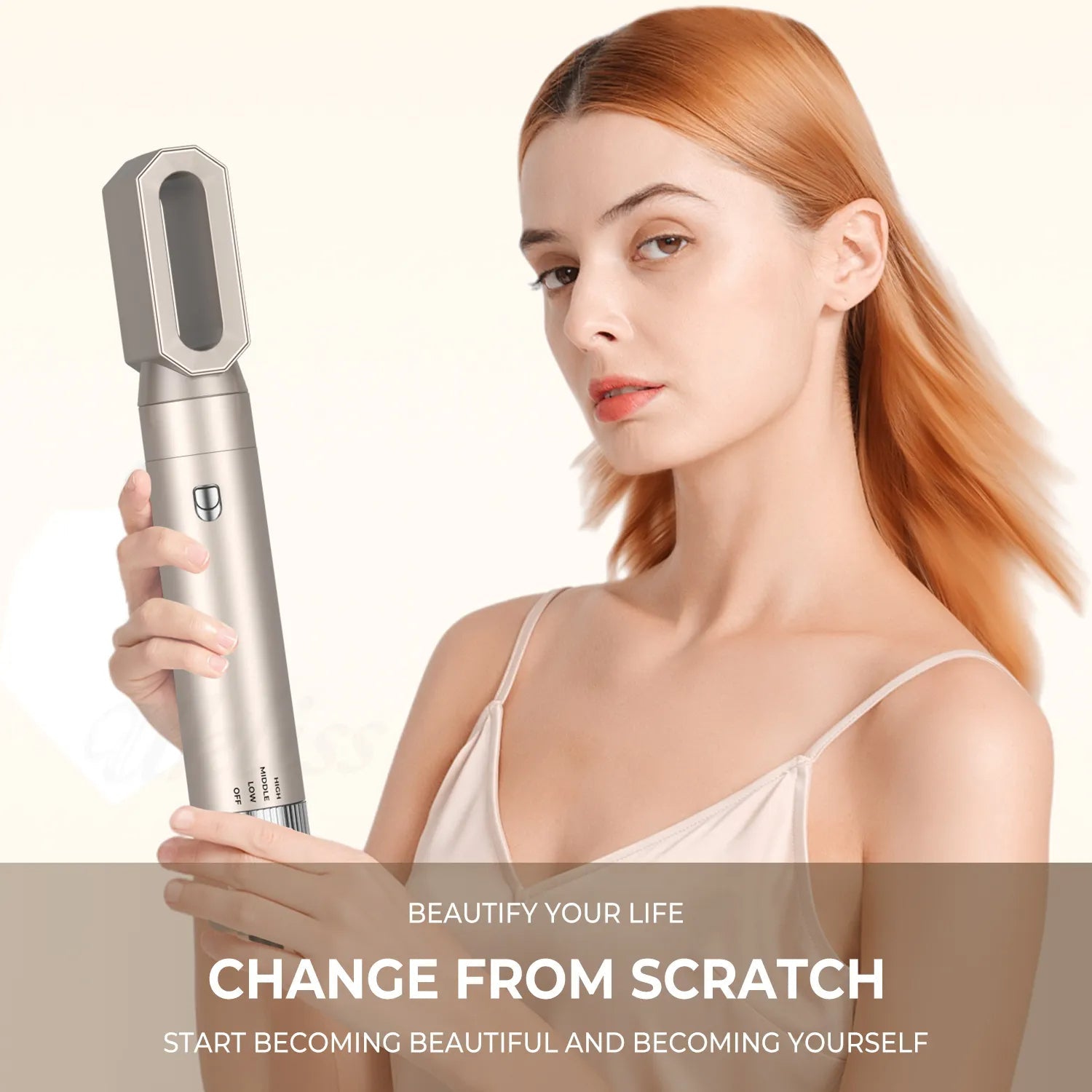 Brosse soufflante 6 en 1 avec ioniseur et tête détachable