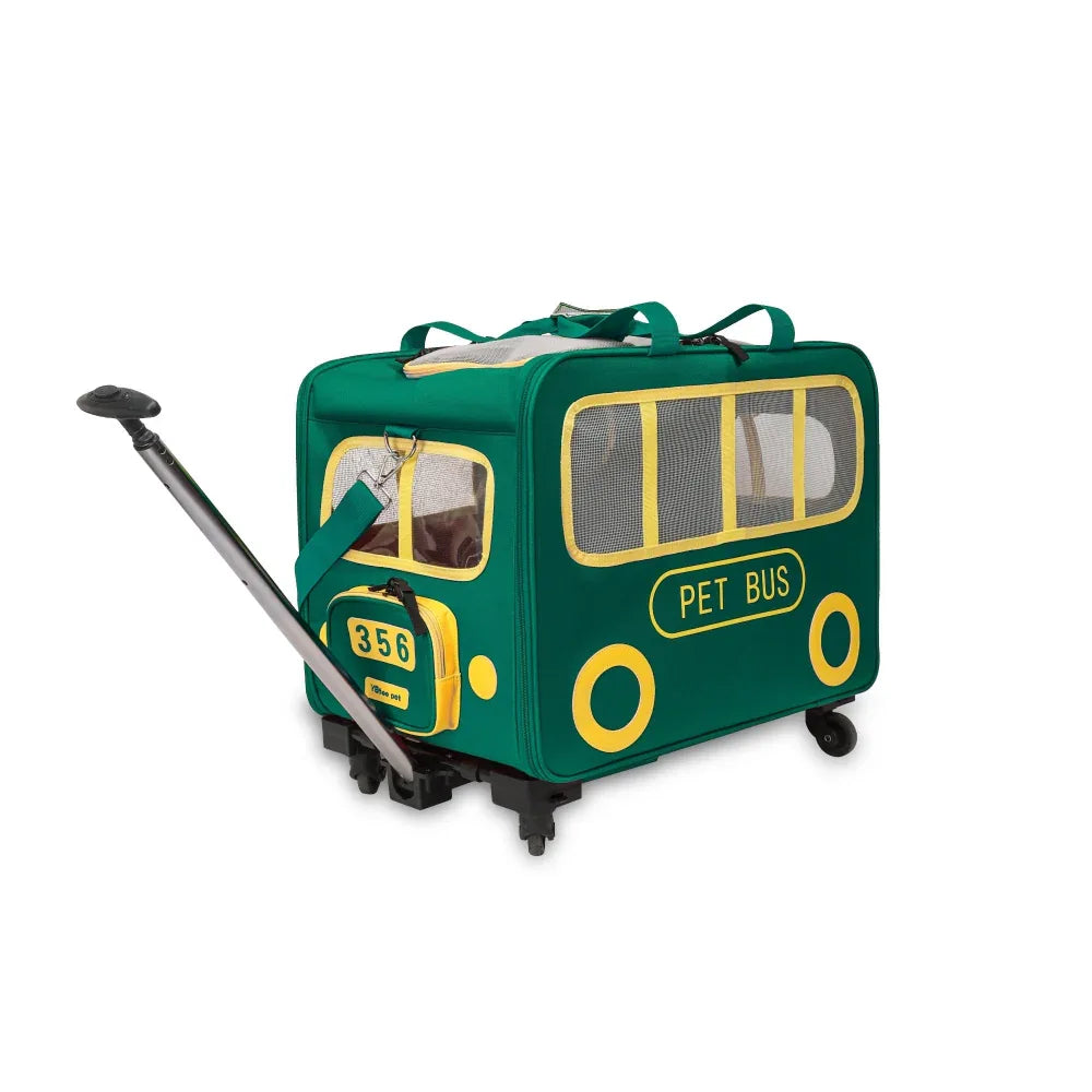 Sac de transport portable grande capacité pour chien et chat avec roulettes