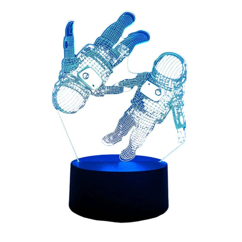 Lampe de table astronaute petit veilleuse 3D