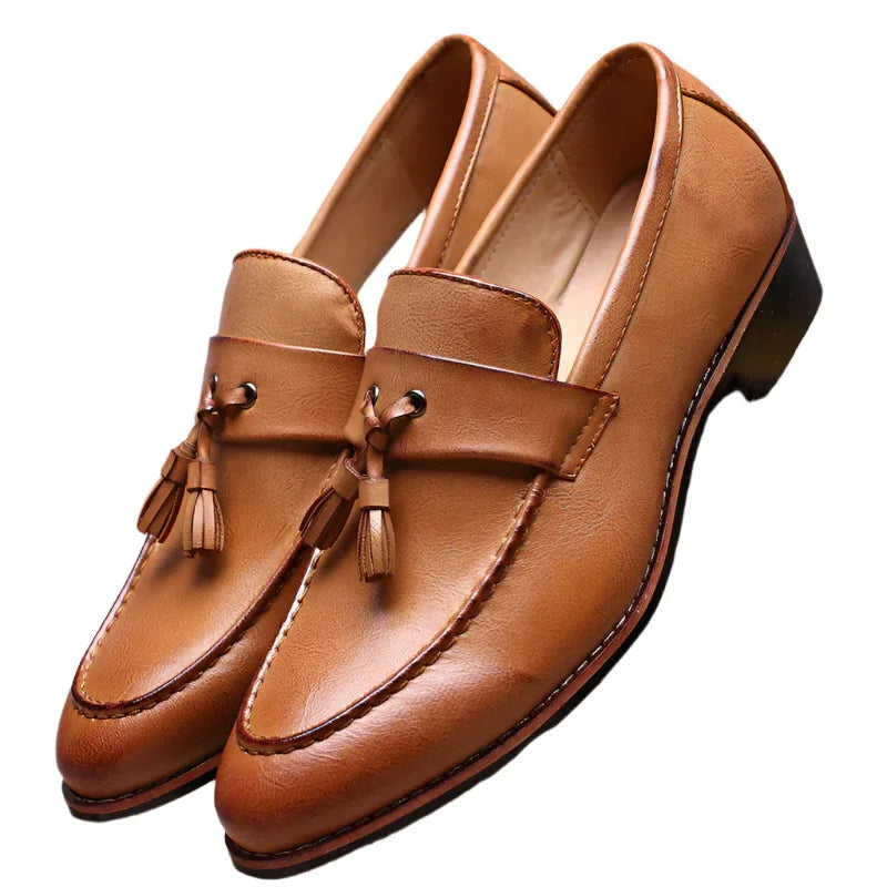 Britische Retro Slipper Quasten Loafer für Herren