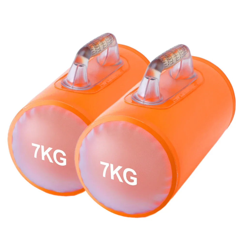 Haltères de Fitness Portables Pliables Remplis d'Eau de 7 kg
