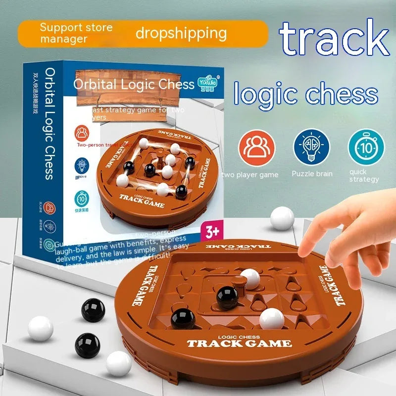 Jeu de Société Piste Logique Échecs Double Combat