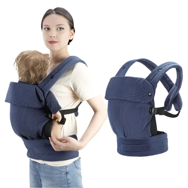 Porte-bébé ventral et dorsal en coton réglable