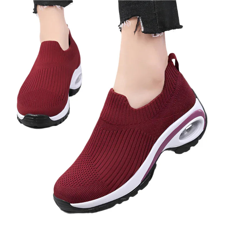 Sneakers Damen Luftkissen Mesh Atmungsaktive Laufschuhe Sportschuhe