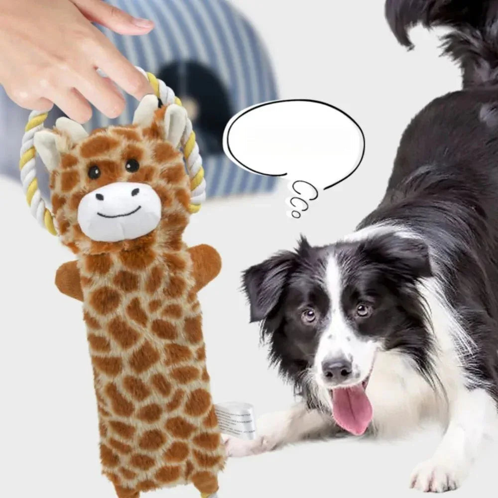 Lustige Plüsch-Stofftiere, beißfeste Haustier-Hundekauspielzeuge